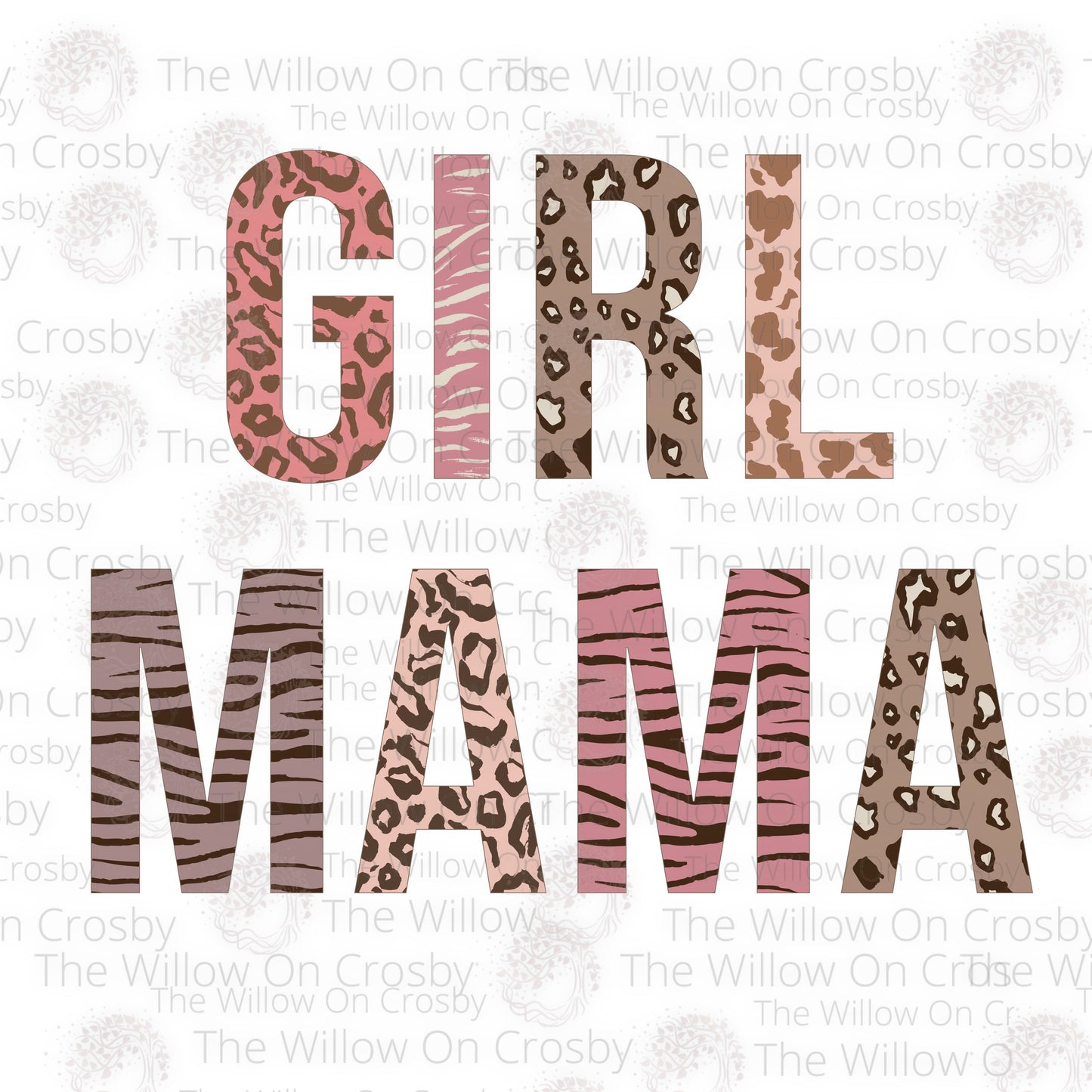 Girl Mama/Mom/Leopard/Ready To Press Transfer