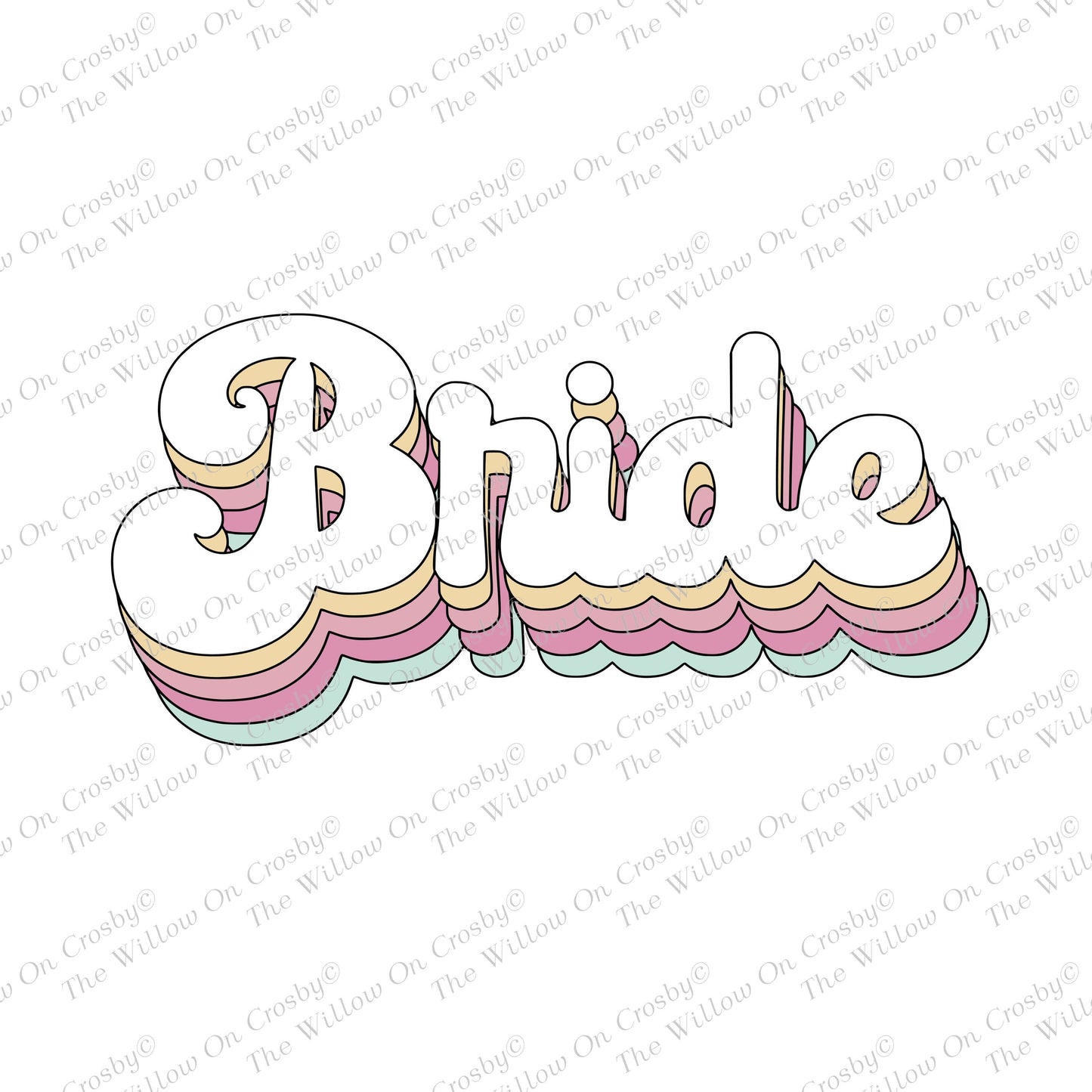 Bride/Retro/Love/Sublimation Transfer
