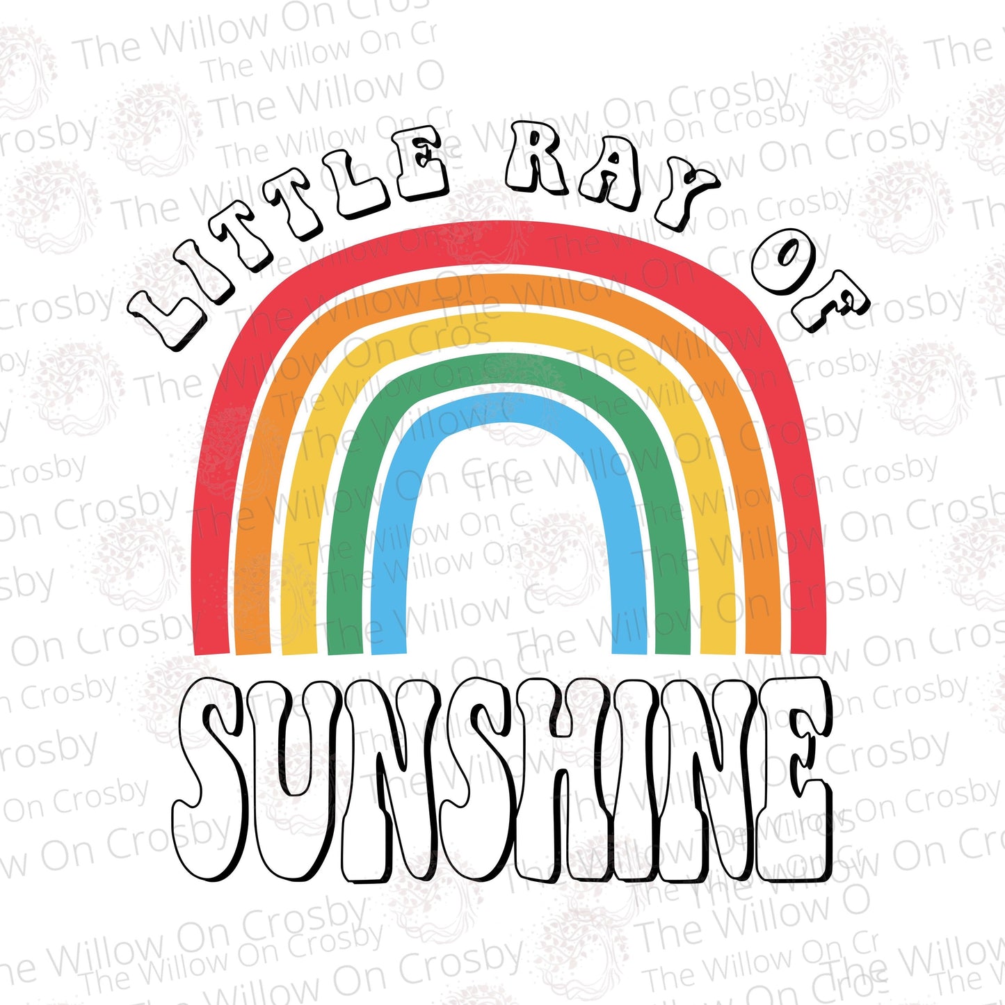 Little Ray of Sunshine/Retro/Sublimation Transfer